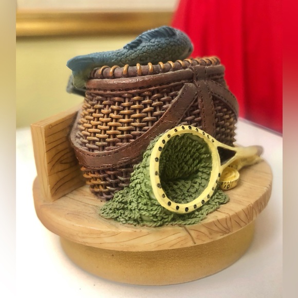 “ Our America Gift” Fishing Candle Jar Topper Fish Basket Rod Reel Net Outdoors. - Picture 9 of 11